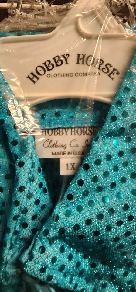 Hobby Horse Dazzle Show Blouse - Turquoise