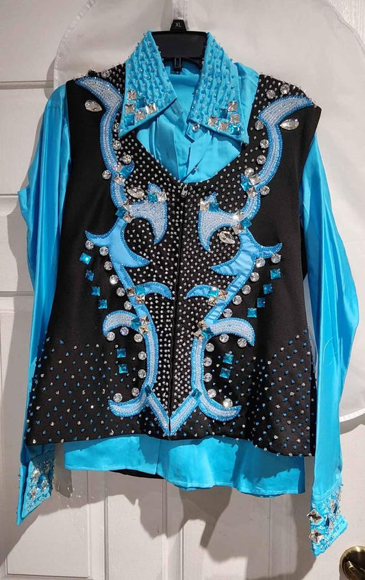 Western Show Vest and Shirt - Womens 1X - New