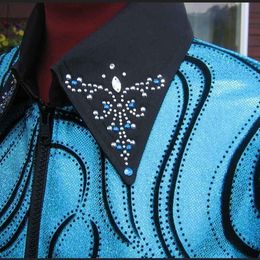 Women's XL 42/44 turquoise western pleasure, rail horse show shirt horsemanship